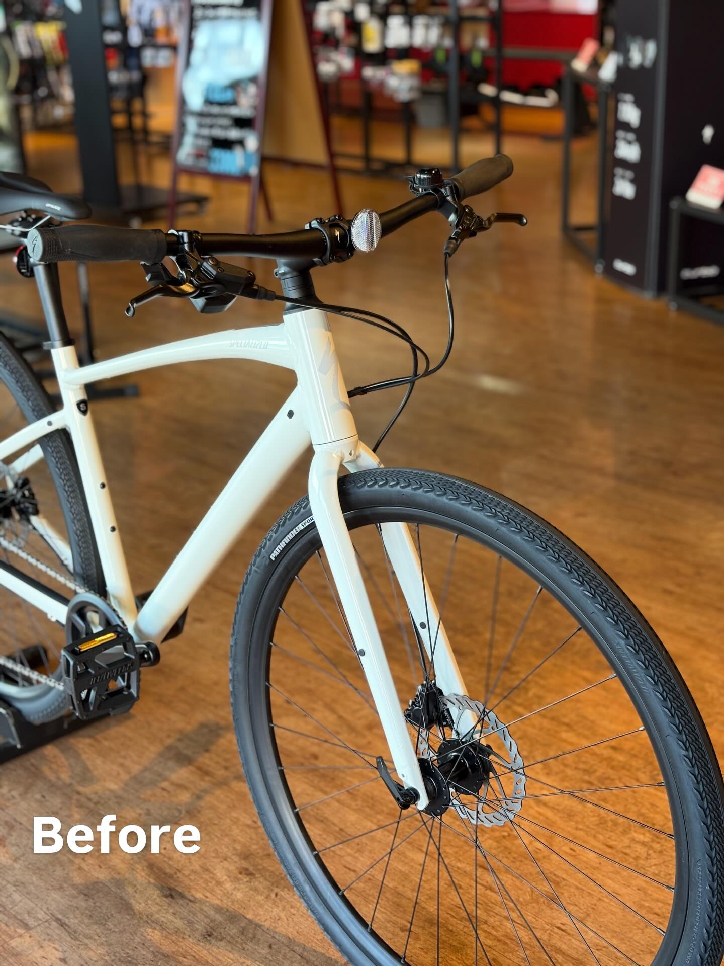 スポーツバイクを通学仕様に🌸