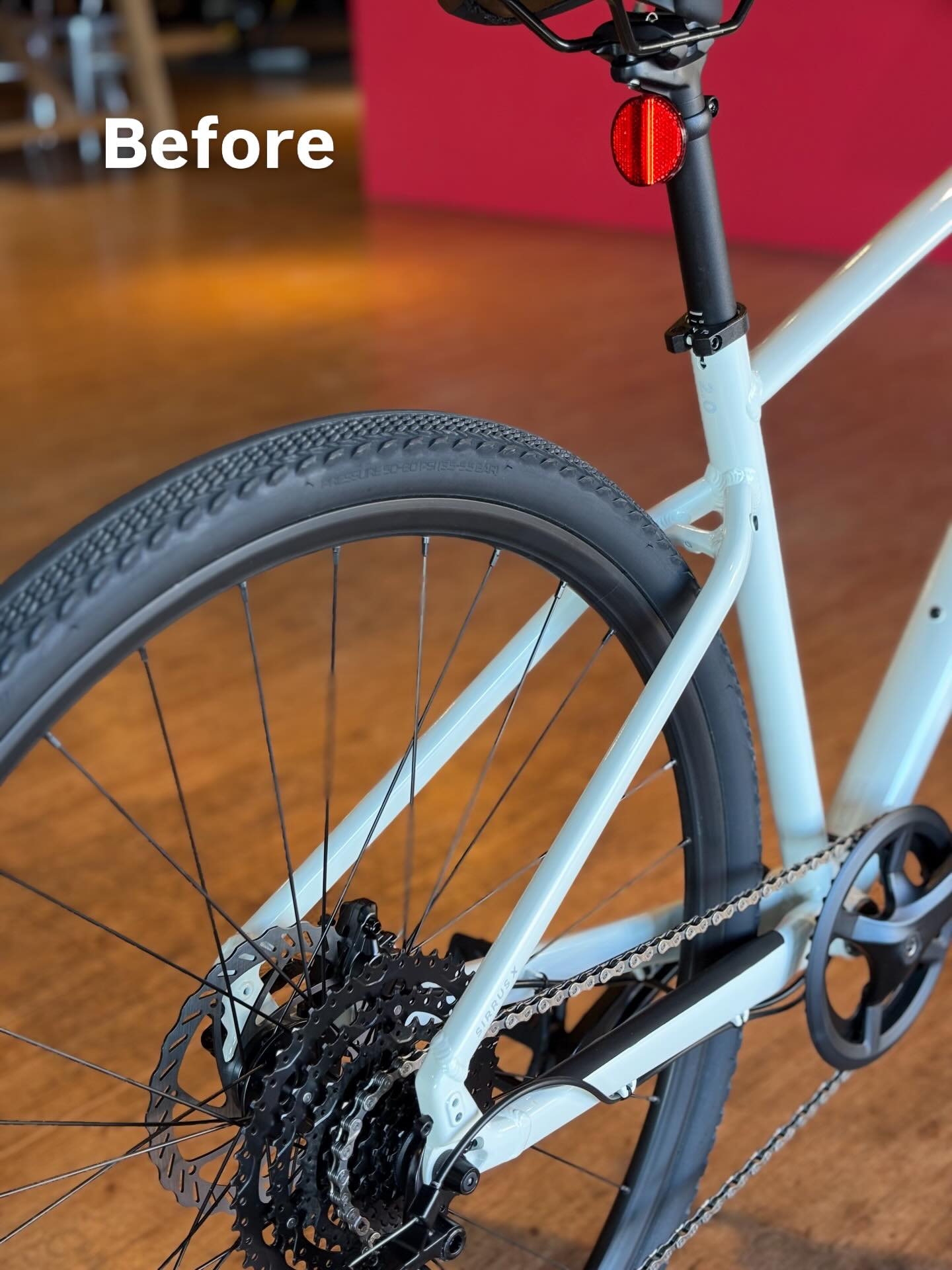 スポーツバイクを通学仕様に🌸