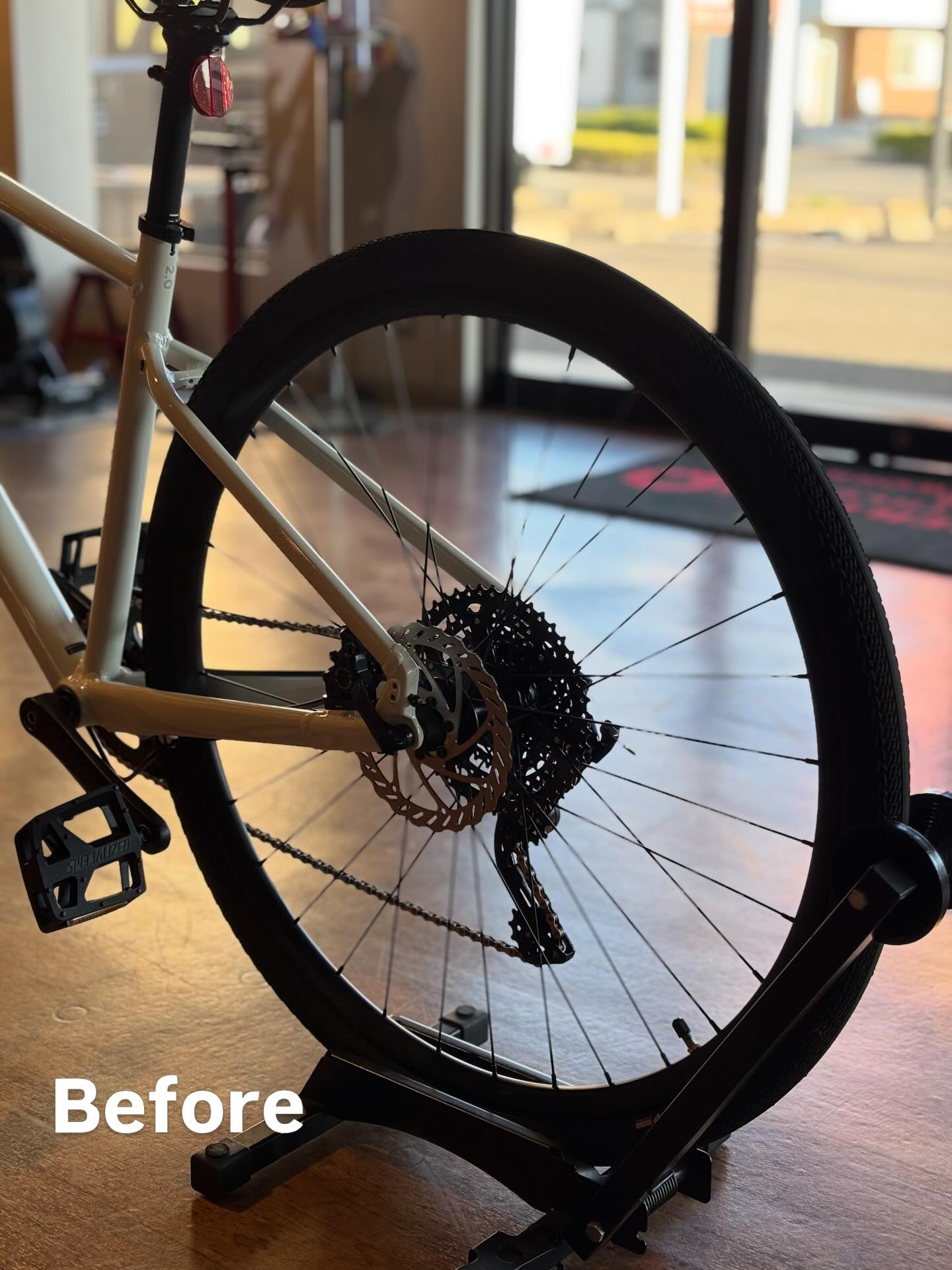 スポーツバイクを通学仕様に🌸